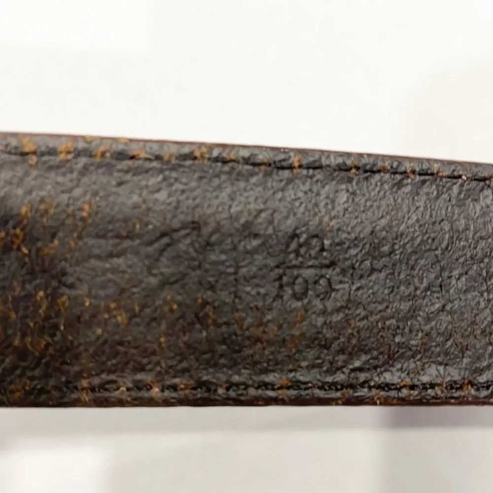 Greg Norman Mens golf belt‎ Genuine leather with shark conchos Sz 40 Brown